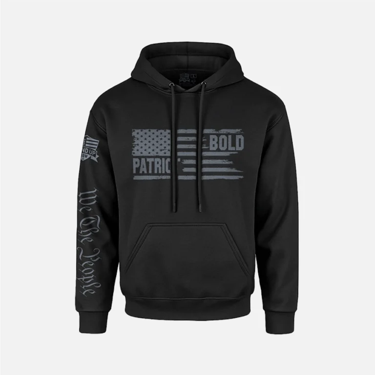 Bold Patriot Black Patriotic hoodie - Perfect for conservative men