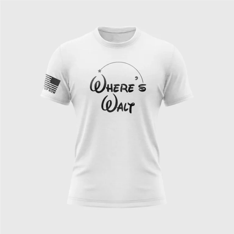 The perfect shirt for men to wear to Disney world. This Where's Walt shirt is a BOLD statement in the midst of the madness