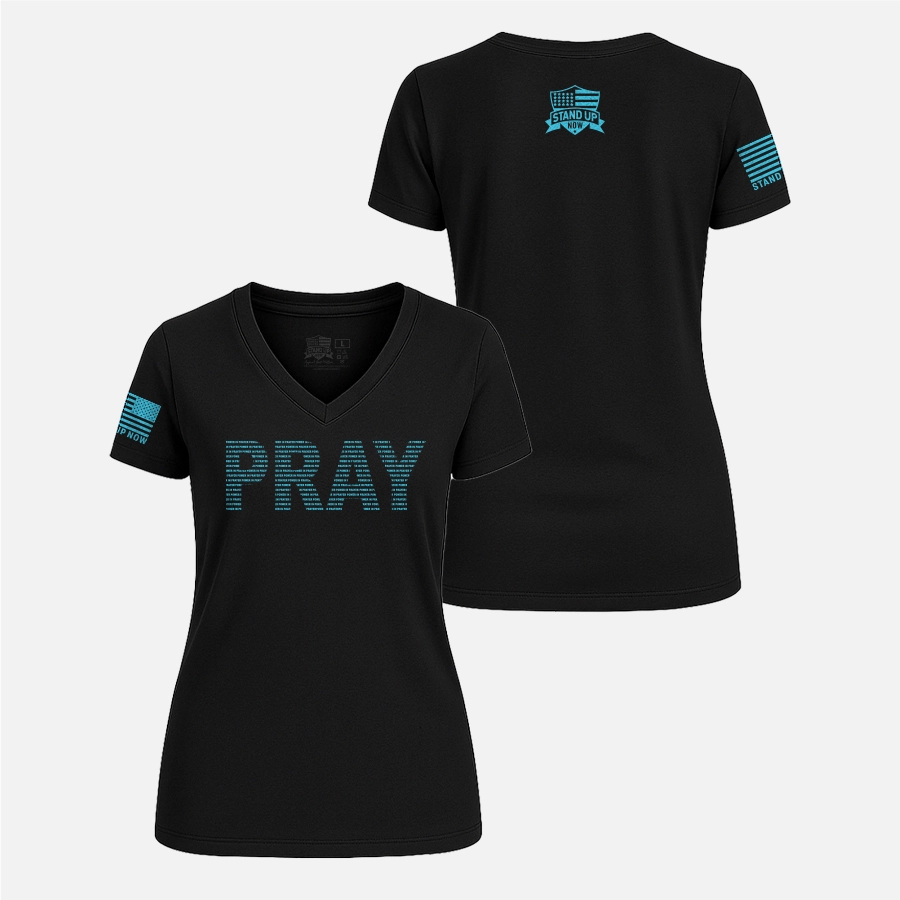 PRAY Power in Prayer Women's V-Neck