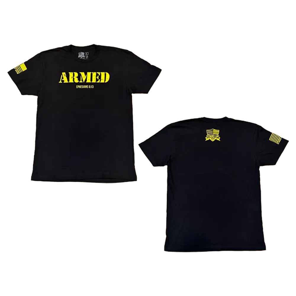 ARMOR OF GOD CHRISTIAN T-SHIRT - ARMED (EPH. 6:13)