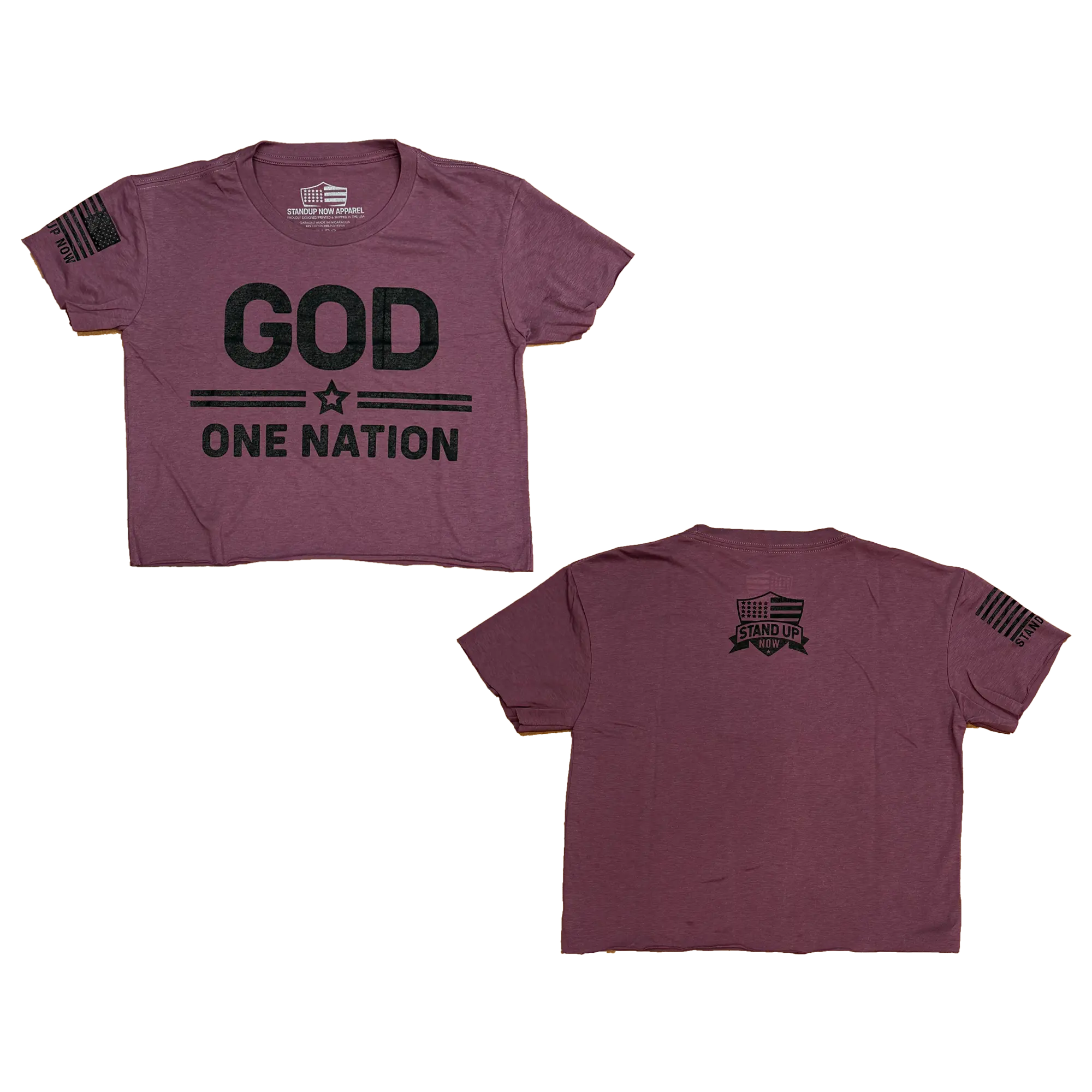 ONE NATION UNDER GOD CROP TOP