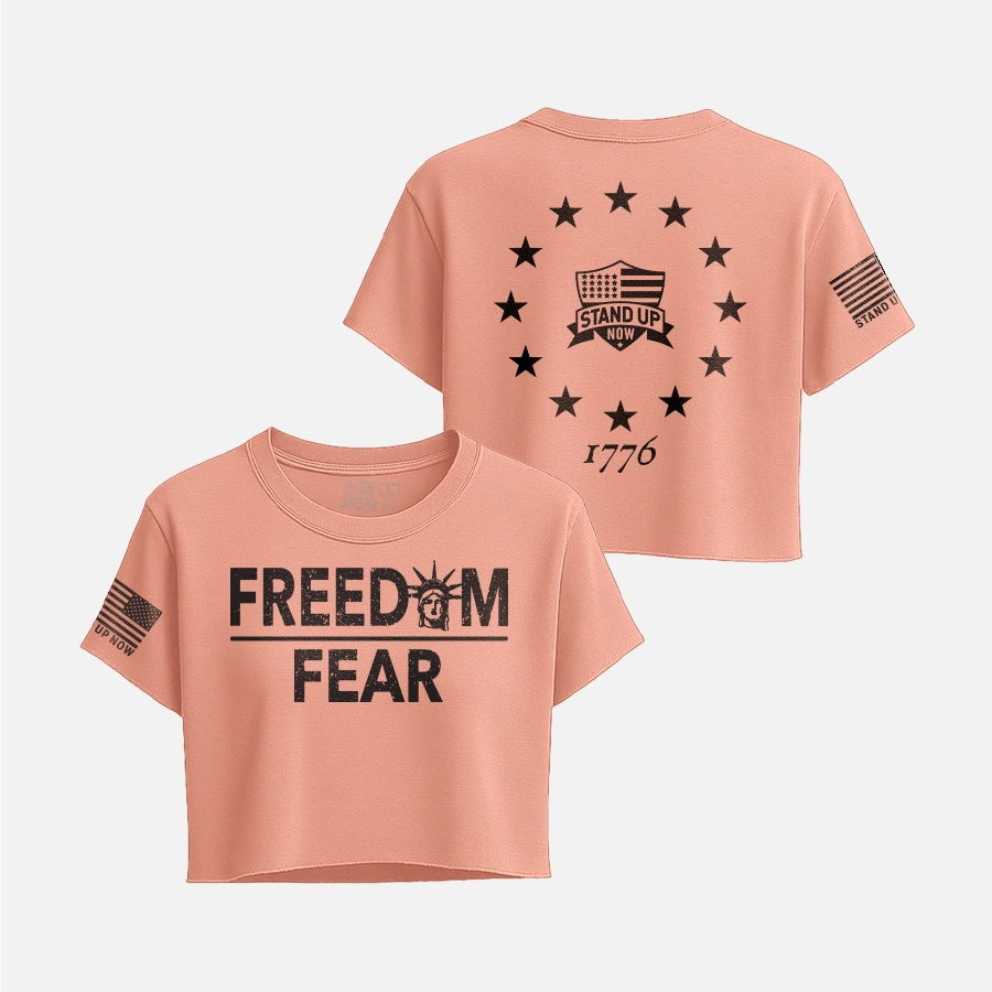 FREEDOM OVER FEAR CROP TOP