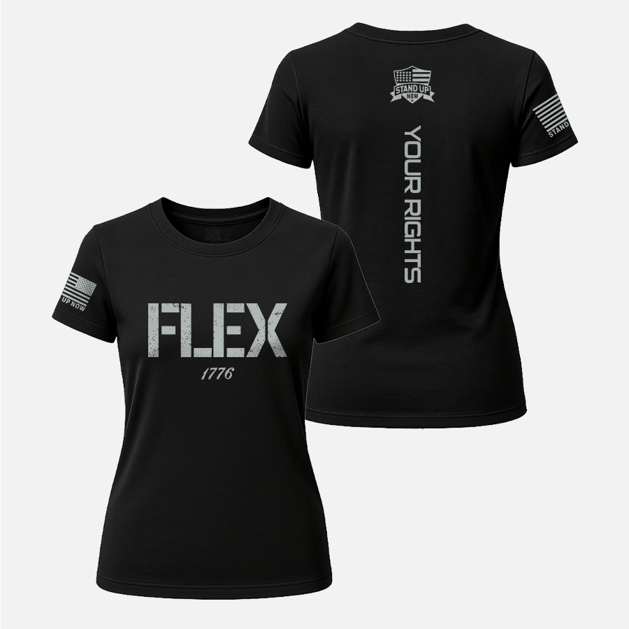 FLEX YOUR RIGHTS 1776 WOMEN’S CREW SHIRT