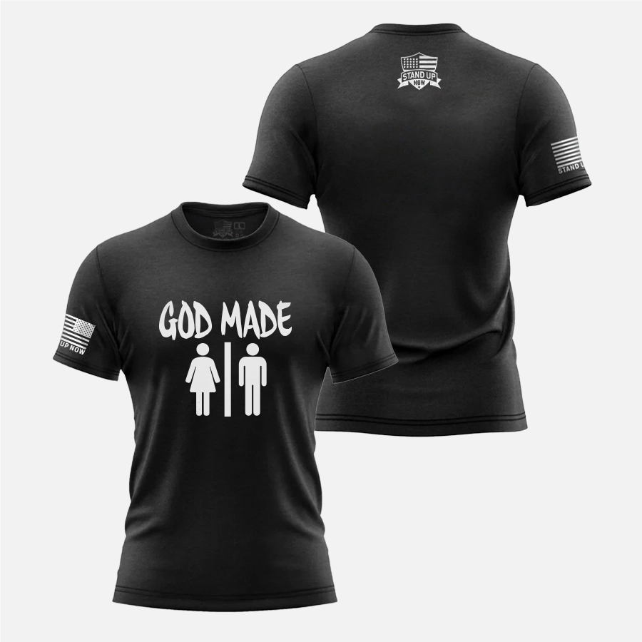 GOD MADE MAN & WOMAN SHIRT