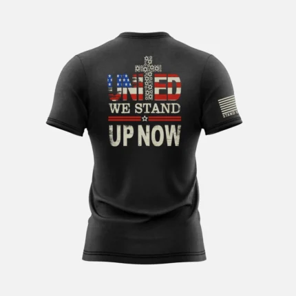 Beautiful united we stand patrioptic christian shirt design.