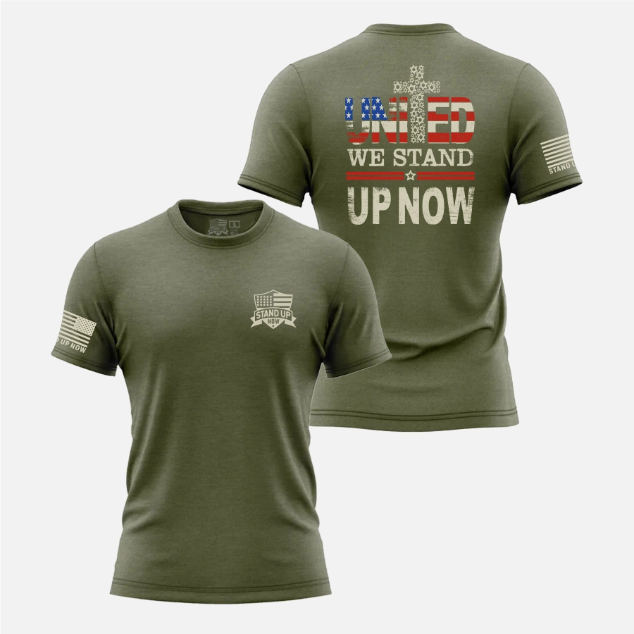 UNITED WE STAND PATRIOTIC CHRISTIAN SHIRT
