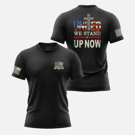 UNITED WE STAND PATRIOTIC CHRISTIAN SHIRT
