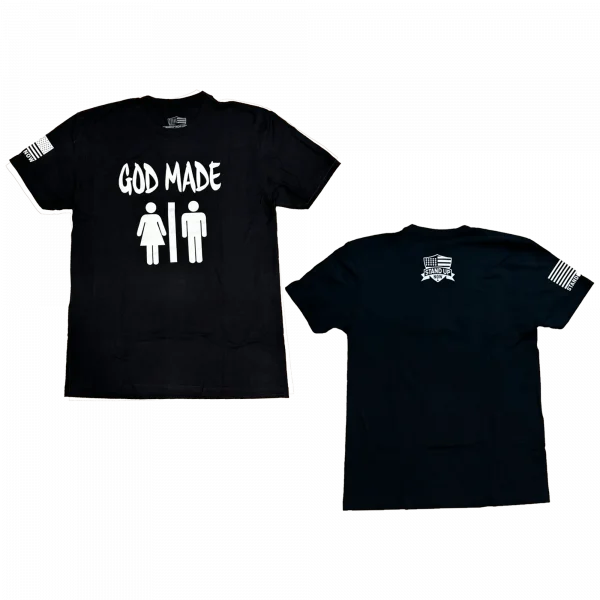 This Powerful GOD MADE MAN & WOMAN shirt is not only BOLD but comfortable.