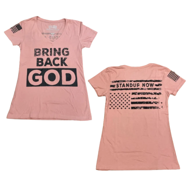 BRING BACK GOD Women's Cut V-Neck