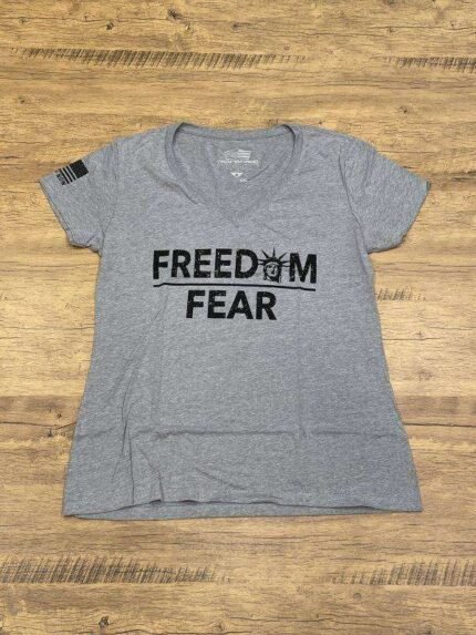 Freedom over Fear -Womens cut V-neck