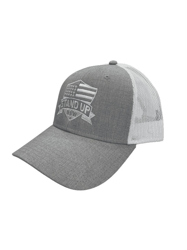 Standup Now Shield Hat - Grey/White