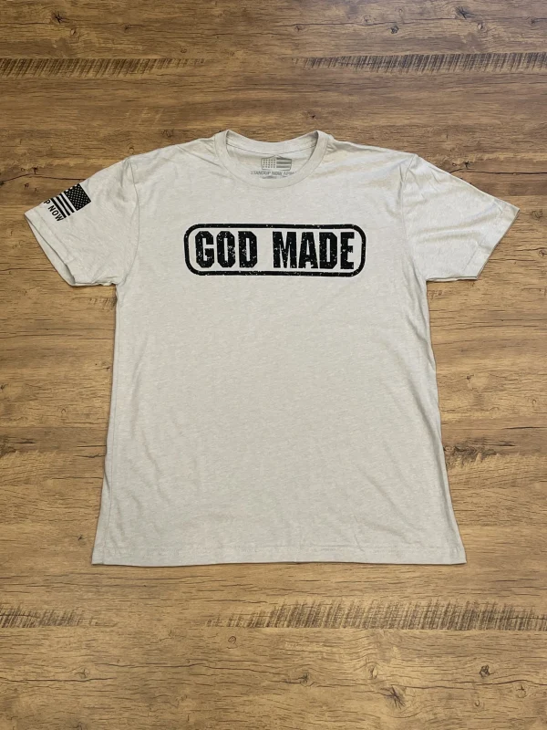 GOD MADE- SAND T-shirt