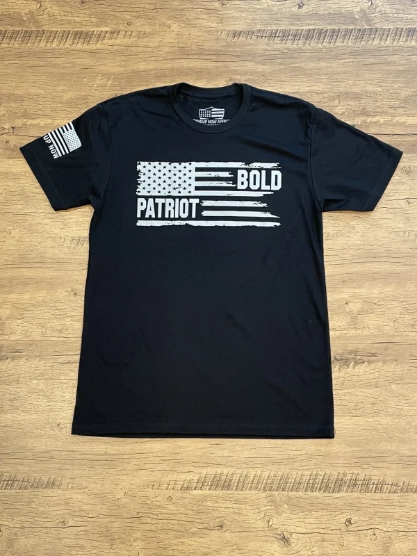 BOLD PATRIOT Black T-shirt