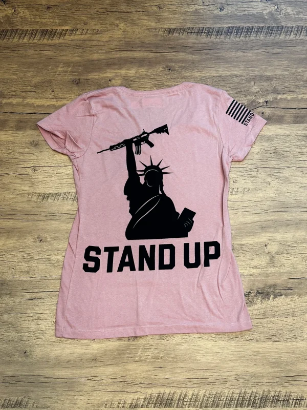 DEFEND THE 2ND AMENDMENT WOMENS V-NECK SHIRT - BE BOLD IN THIS PATRIOTIC WOMENS SHIRT