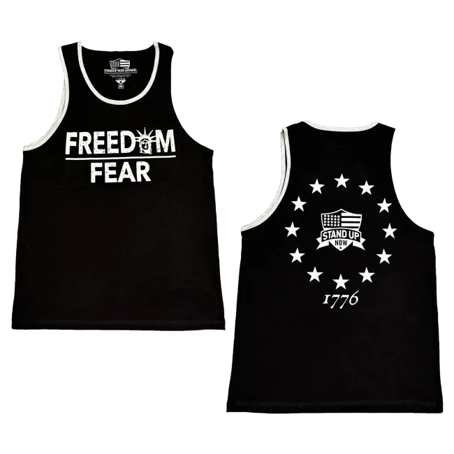 FREEDOM OVER FEAR Mens Tank Top