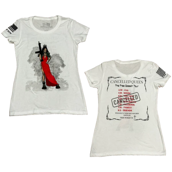 Powerful and Stunning CANCELLED QUEEN crew neck women's shirt