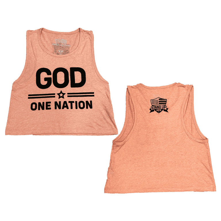 This One Nation under GOD crop tank for women is so soft and comfortable. The powerful conservative patriotic design is perfect.