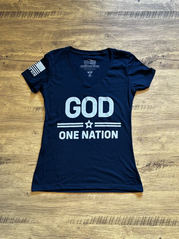This One Nation under GOD shirt for men is so soft and comfortable. The powerful conservative patriotic design is perfect. This quality shirt comes in many colors. black - white - green - grey and more