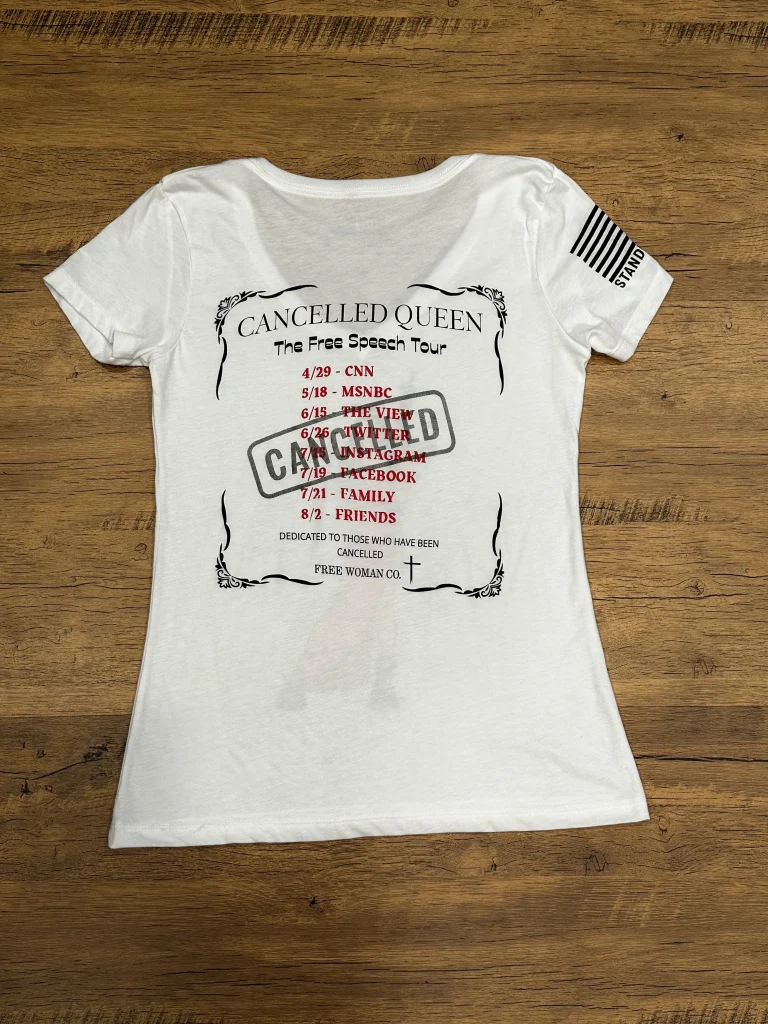 Powerful and Stunning CANCELLED QUEEN V-neck women's shirt