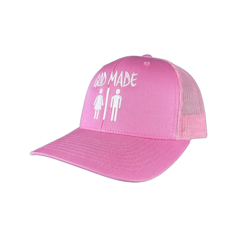 this GOD MADE MAN & WOMAN Hat gives a powerful statement. Be Bold in this ultra conservative hat. Stand Up Now and share TRUTH for all to see