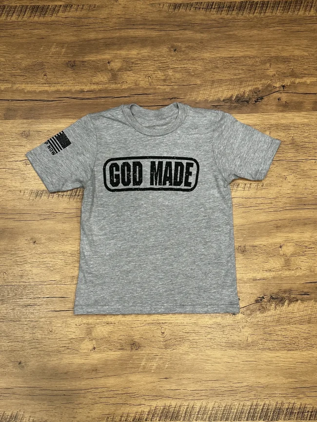 God Made Youth Christian shirt