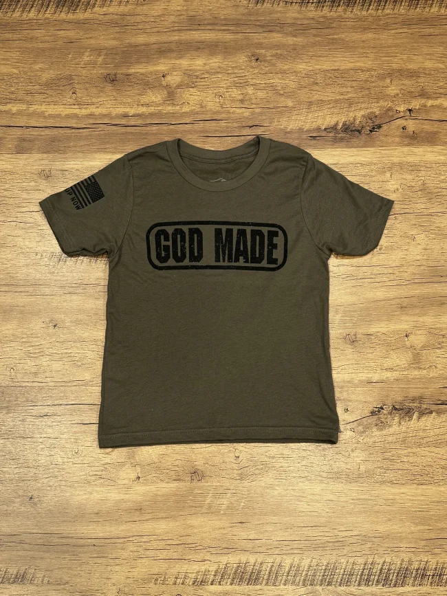 God Made Youth Christian shirt