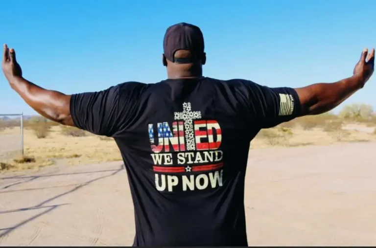 UNITED WE STAND PATRIOTIC CHRISTIAN SHIRT