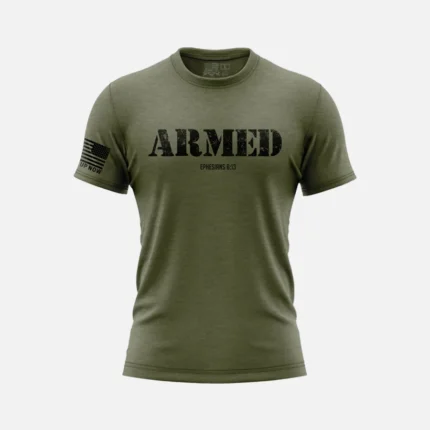 ARMOR OF GOD CHRISTIAN T-SHIRT – ARMED (EPH. 6:13)