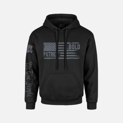 Bold Patriot Black Patriotic hoodie - Perfect for conservative men