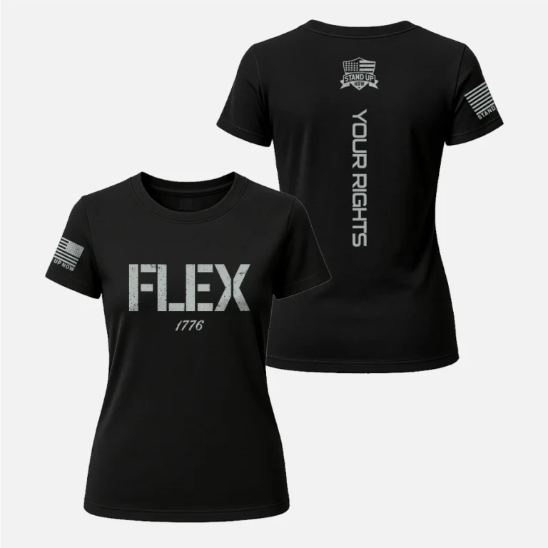 FLEX YOUR RIGHTS 1776 WOMEN’S CREW SHIRT