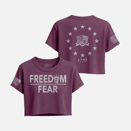 FREEDOM OVER FEAR CROP TOP