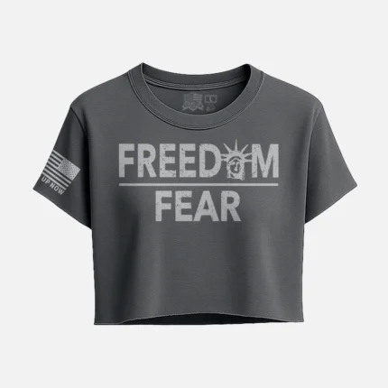FREEDOM OVER FEAR CROP TOP