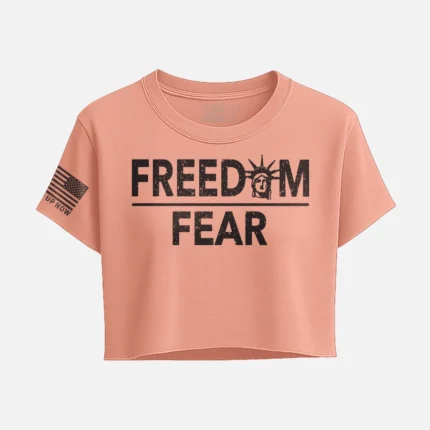 FREEDOM OVER FEAR CROP TOP