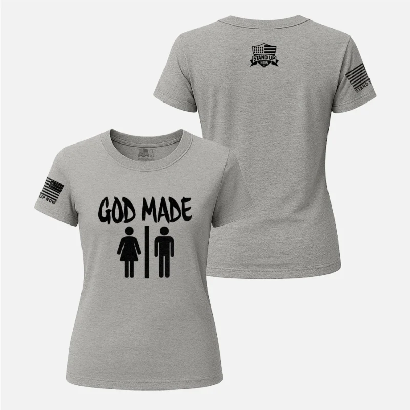 GOD MADE MAN & WOMAN – WOMEN’S SHIRT