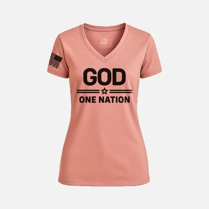ONE NATION under GOD WOMEN’S V-NECK