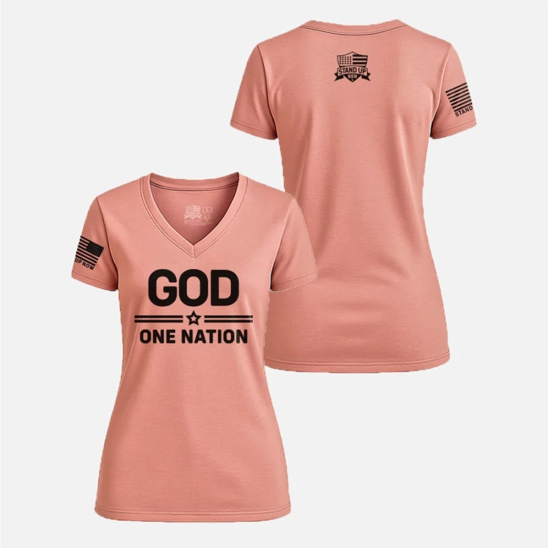 Home 45 ONE NATION under GOD WOMEN’S V-NECK