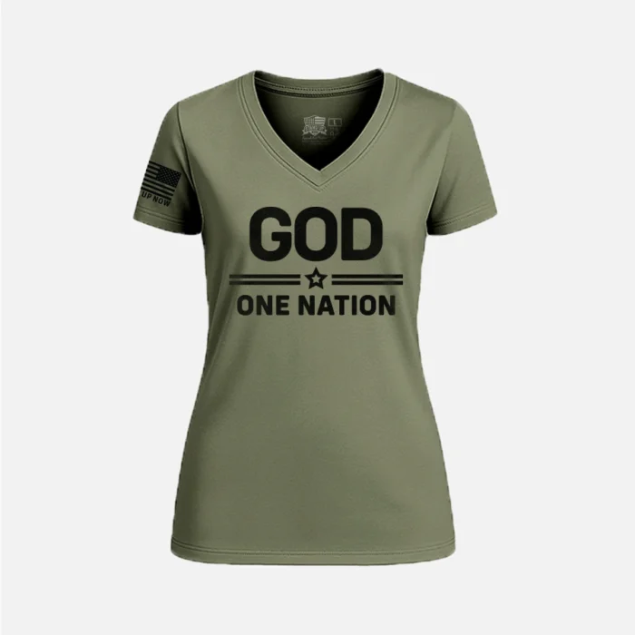 ONE NATION under GOD WOMEN’S V-NECK