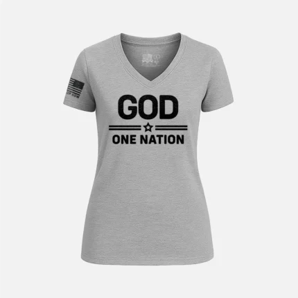 ONE NATION under GOD WOMEN’S V-NECK