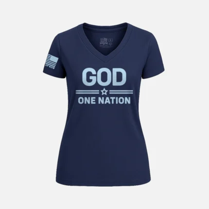 ONE NATION under GOD WOMEN’S V-NECK