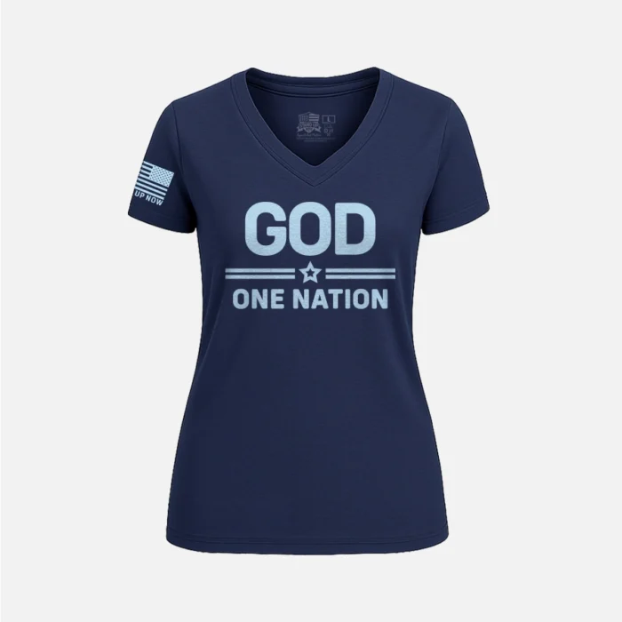ONE NATION under GOD WOMEN’S V-NECK