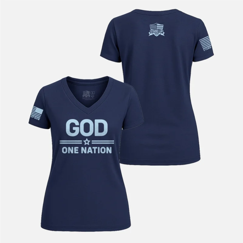 ONE NATION under GOD WOMEN’S V-NECK