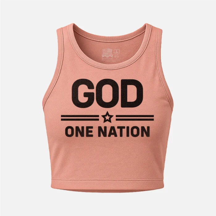 ONE NATION UNDER GOD – WOMEN’S CROP TANK