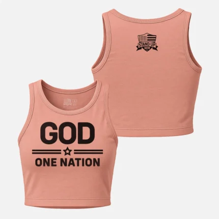 ONE NATION UNDER GOD – WOMEN’S CROP TANK