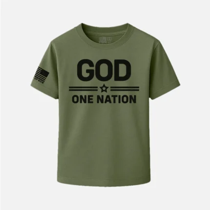 ONE NATION UNDER GOD KIDS SHIRT