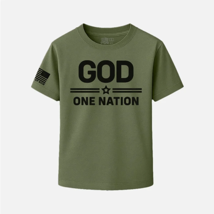 ONE NATION UNDER GOD KIDS SHIRT